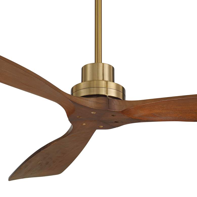 Image 3 52" Casa Vieja Delta DC Soft Brass Ceiling Fan with Remote more views