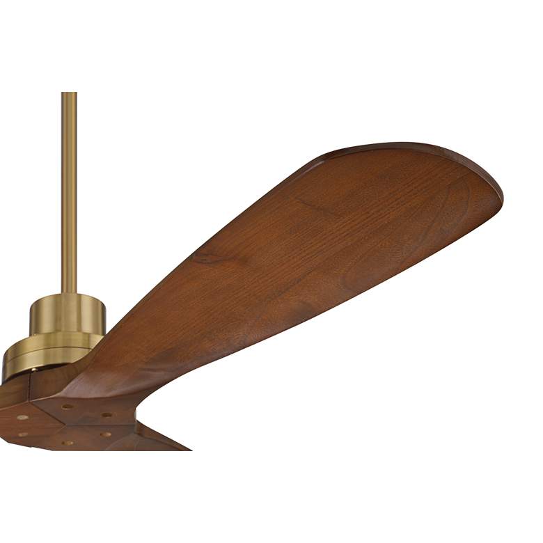 Image 4 52" Casa Vieja Delta DC Soft Brass Ceiling Fan with Remote more views