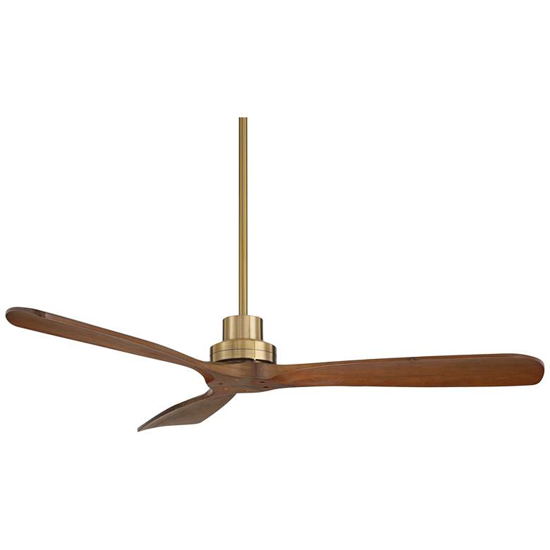 Image 5 52" Casa Vieja Delta DC Soft Brass Ceiling Fan with Remote more views