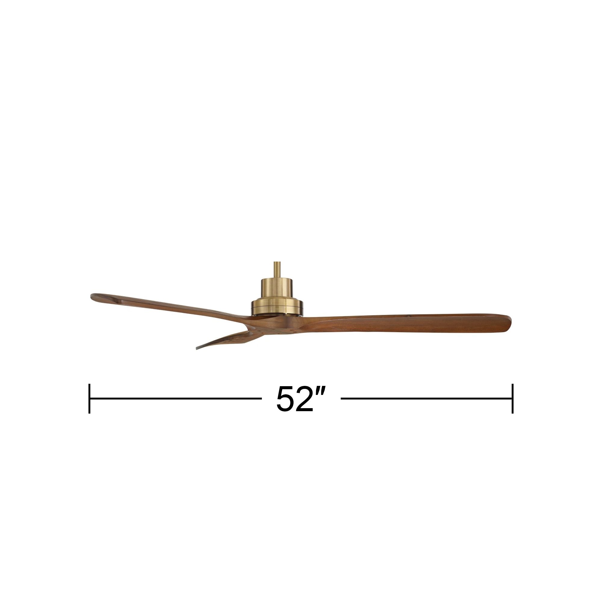 Watch A Video About the 52 Casa Delta DC Soft Brass Ceiling Fan with Remote
