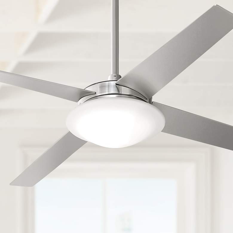 Image 1 52" Casa Vieja® Exclaim Brushed Nickel Ceiling Fan