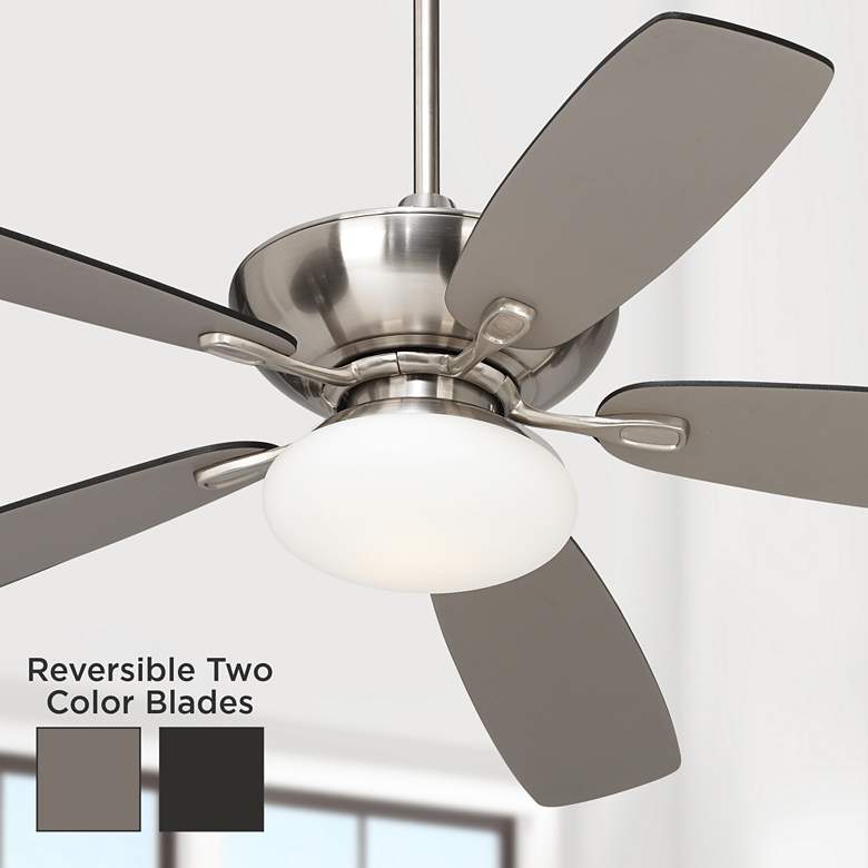 Image 1 52" Casa Vieja® Flex Brushed Nickel Ceiling Fan