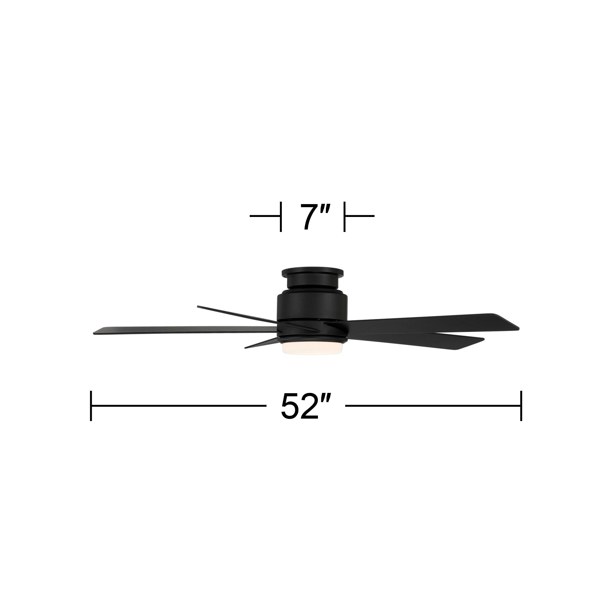 Watch A Video About the Casa Vieja Grand Palm Black Damp Rated LED Hugger Fan with Remote