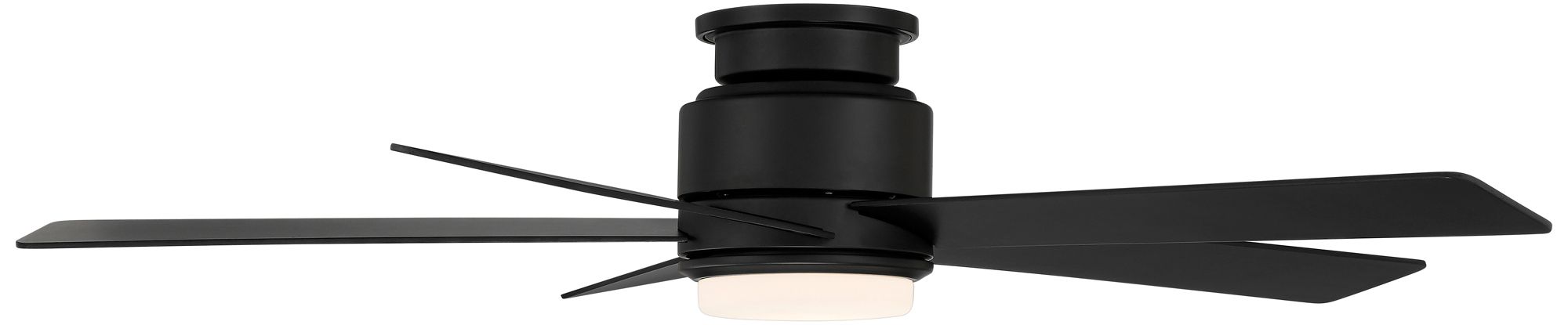 Watch A Video About the Casa Vieja Grand Palm Black Damp Rated LED Hugger Fan with Remote