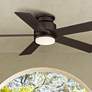 52" Casa Vieja Grand Palm Bronze LED Damp Rated Hugger Fan with Remote