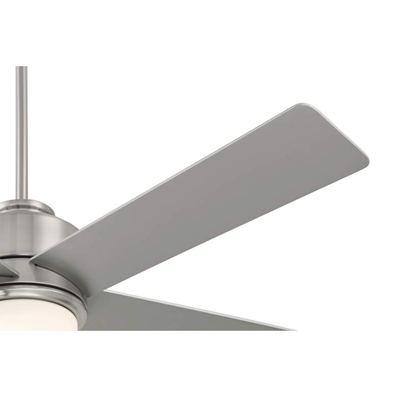 Image 5 52" Casa Vieja Grand Palm Brushed Nickel LED Damp Rated Fan more views