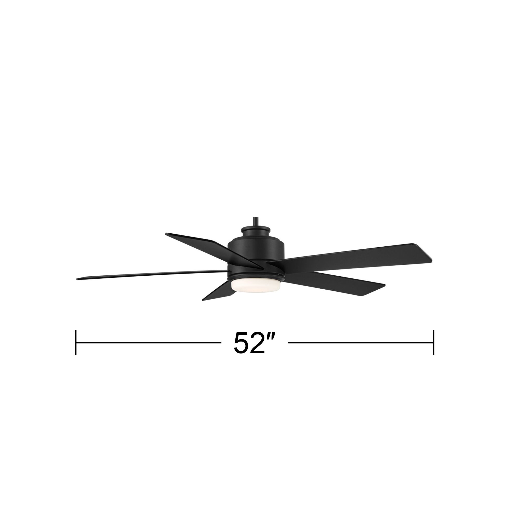 Watch A Video About the 52 Casa Vieja Grand Palm Matte Black LED Damp Rated Fan with Remote