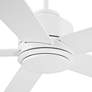 5_52" Casa Vieja Grand Palm Matte White LED Damp Rated Fan with Remote more views