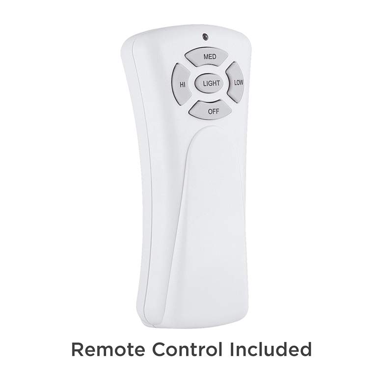Image 5 52" Casa Vieja Grand Palm Nickel LED Damp Rated Hugger Fan with Remote more views