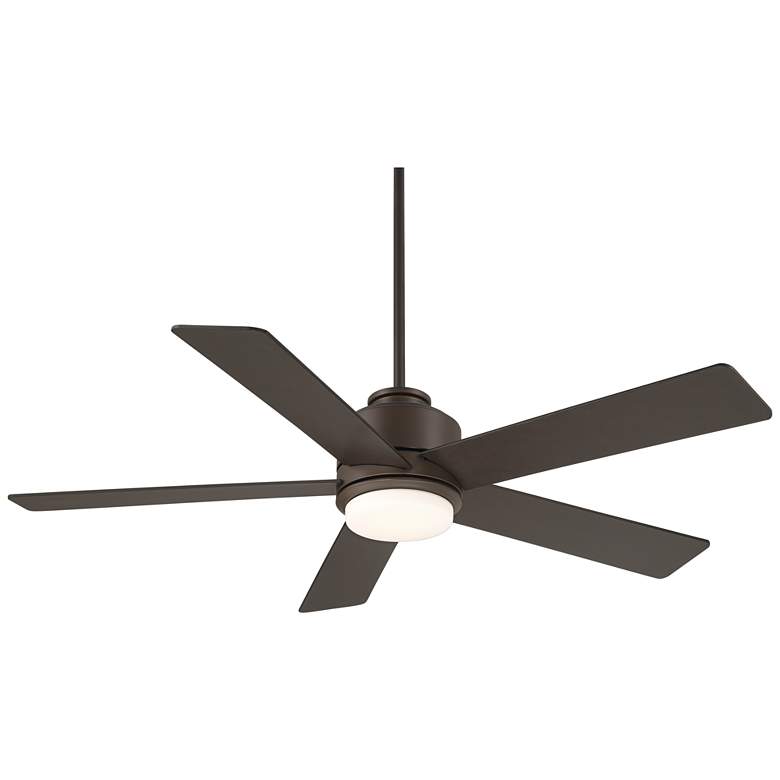Image 2 52" Casa Vieja Grand Palm Oil Rubbed Bronze LED Damp Rated Fan