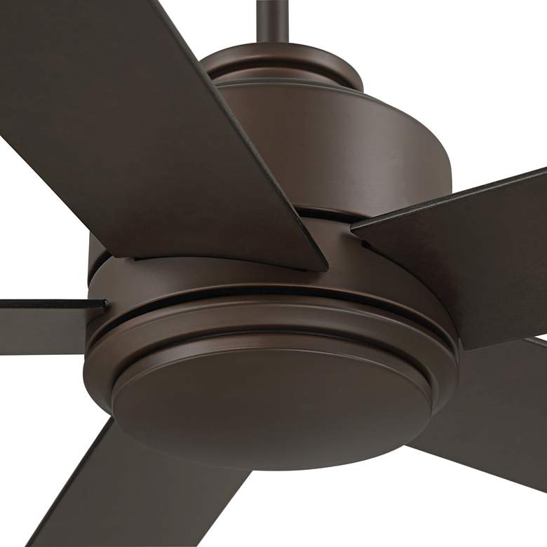 Image 4 52" Casa Vieja Grand Palm Oil Rubbed Bronze LED Damp Rated Fan more views