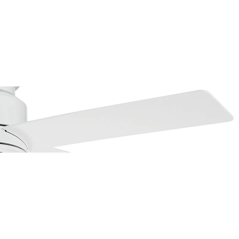 Image 4 52" Casa Vieja Grand Palm White LED Damp Rated Hugger Fan with Remote more views