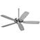 52" Casa Vieja Journey Brushed Nickel Ceiling Fan with Remote