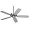 52" Casa Vieja Journey Brushed Nickel Ceiling Fan