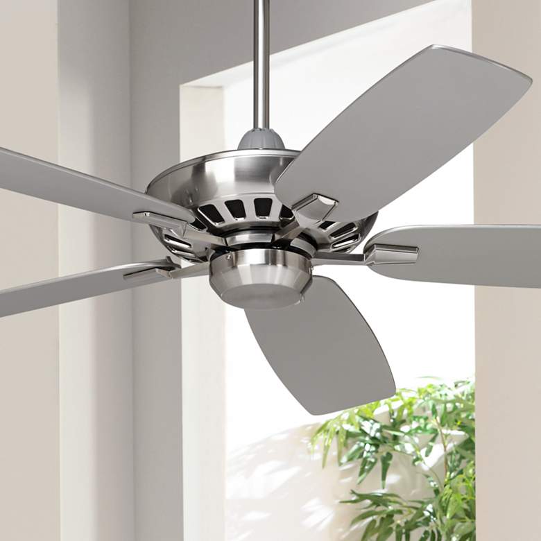 Image 1 52" Casa Vieja Journey Brushed Nickel Ceiling Fan