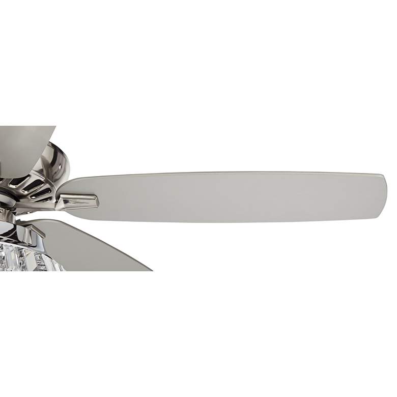 Image 4 52" Casa Vieja Journey Brushed Nickel Deco LED Ceiling Fan with Remote more views