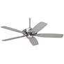 52" Casa Vieja Journey Brushed Nickel Indoor Ceiling Fan with Remote