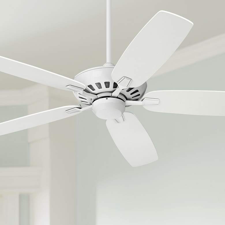 Image 1 52" Casa Vieja Journey White Finish Ceiling Fan with Remote
