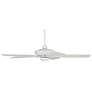 52" Casa Vieja Journey White Finish Ceiling Fan with Remote