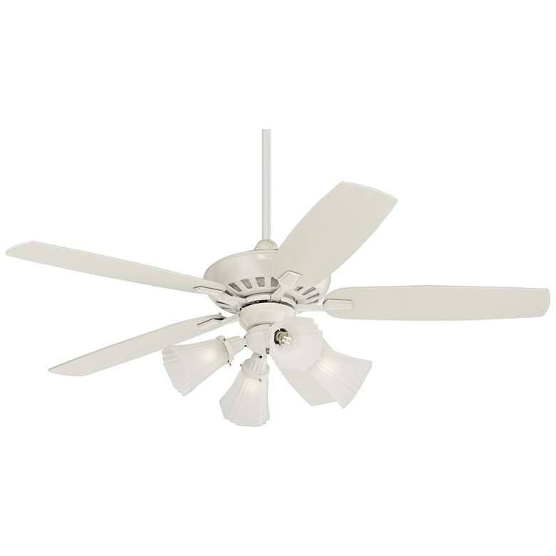 Image 2 52" Casa Vieja Journey White LED Ceiling Fan with Remote