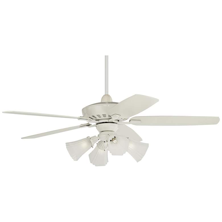 Image 6 52" Casa Vieja Journey White LED Ceiling Fan with Remote more views