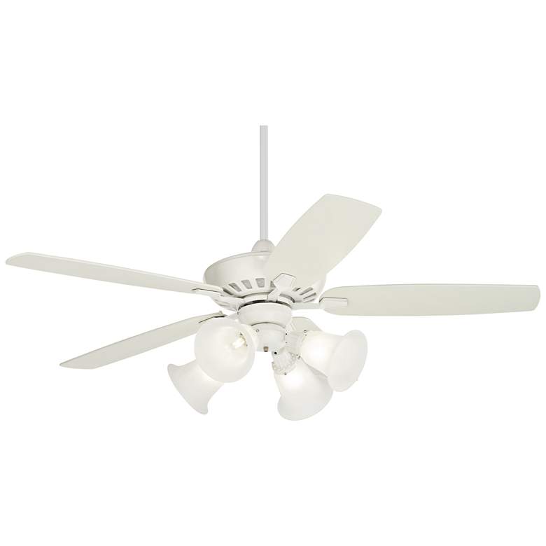 Image 2 52" Casa Vieja Journey White LED Ceiling Fan with Remote