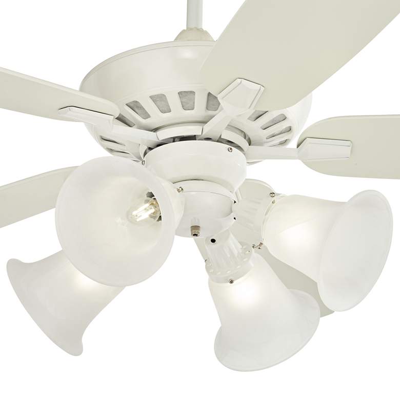 Image 3 52" Casa Vieja Journey White LED Ceiling Fan with Remote more views