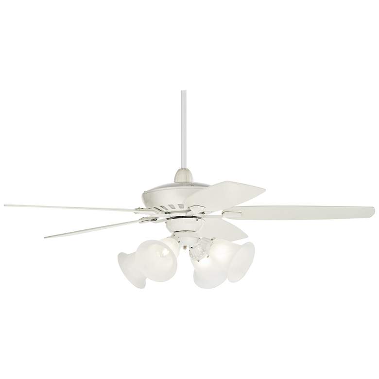 Image 6 52" Casa Vieja Journey White LED Ceiling Fan with Remote more views