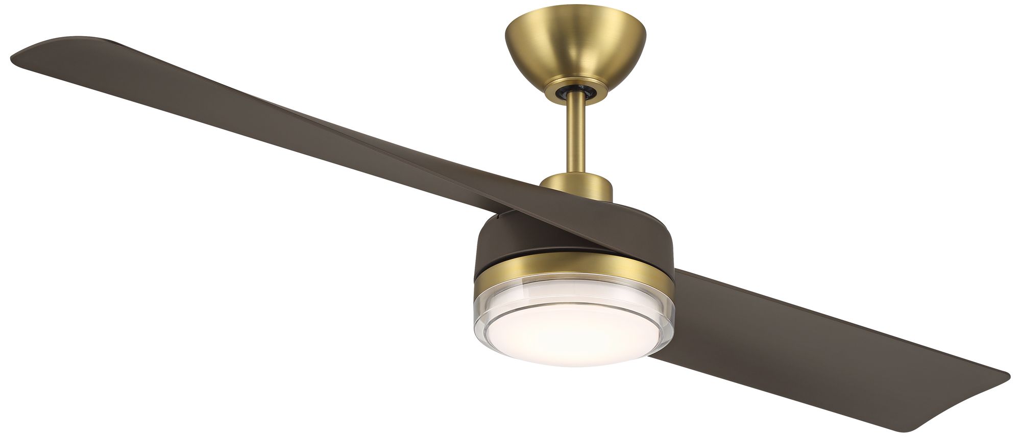 Watch A Video About the Casa Vieja Linea Brass and Bronze Indoor Outdoor LED Ceiling Fan