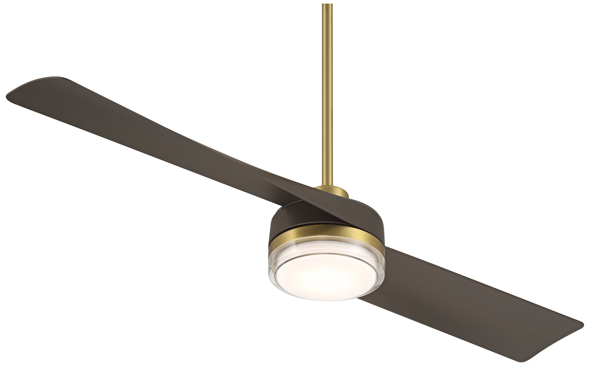 Watch A Video About the Casa Vieja Linea Brass and Bronze Indoor Outdoor LED Ceiling Fan