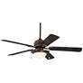 2_52" Casa Vieja Marina Breeze Bronze LED Wet Rated Fan with Pull Chain
