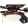 3_52" Casa Vieja Marina Breeze Bronze LED Wet Rated Fan with Pull Chain more views