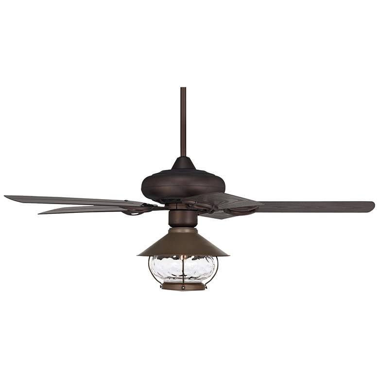 52&quot; Casa Vieja Orb Bronze  LED Outdoor Ceiling Fan