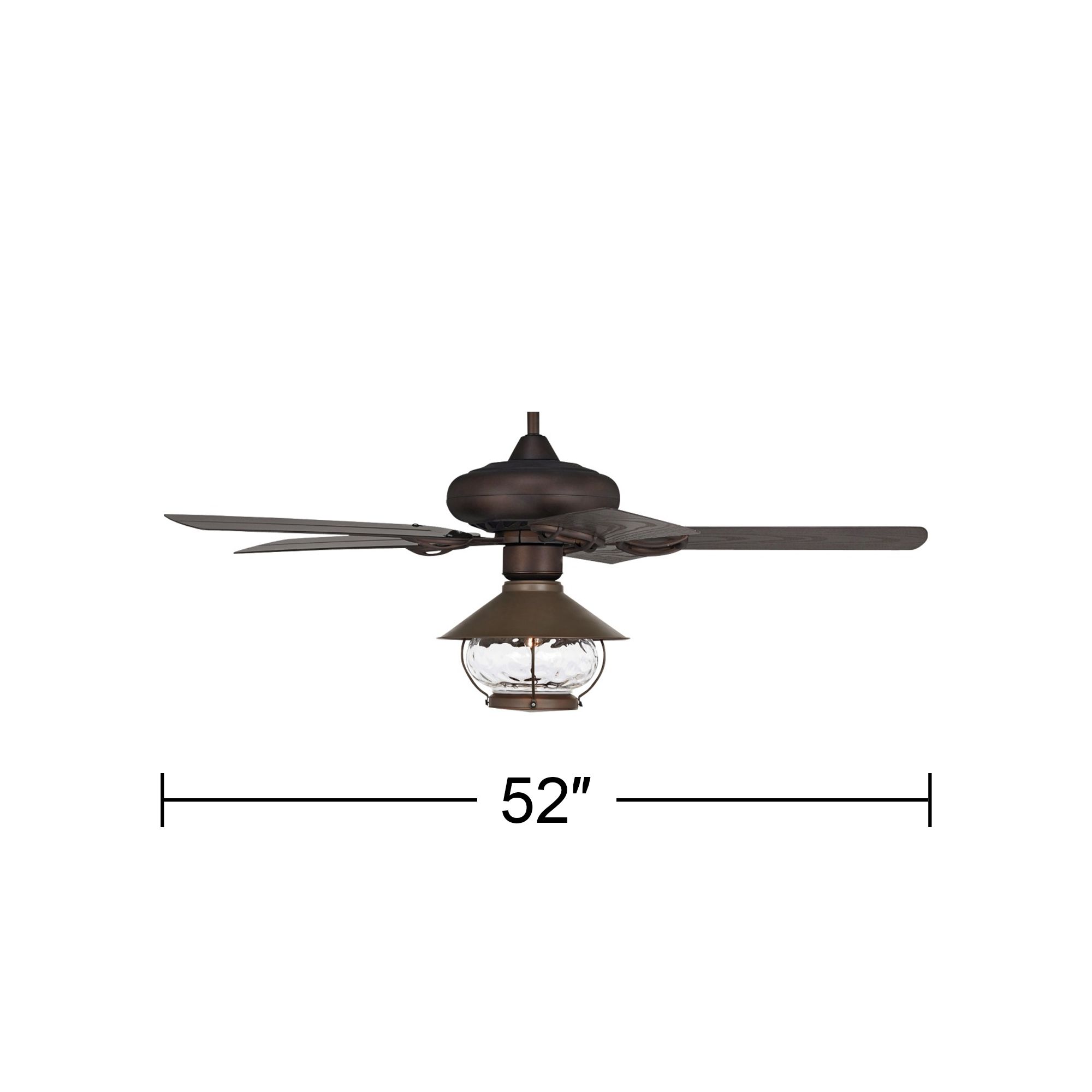 Thumbnail4 of 52" Casa Vieja Orb Bronze  LED Wet Rated Ceiling Fan more views