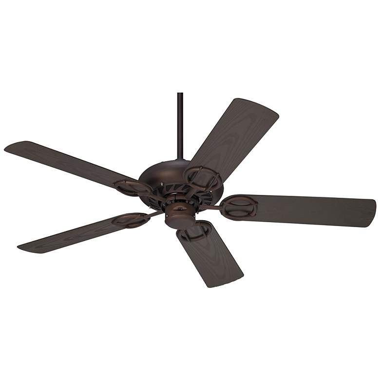 Image 2 52 inch Casa Vieja Orb Bronze Wet Location Ceiling Fan with Pull Chain