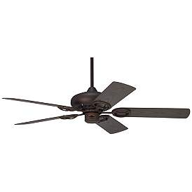 Image3 of 52" Casa Vieja Orb Bronze Wet Location Ceiling Fan with Pull Chain more views