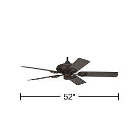 Image5 of 52" Casa Vieja Orb Bronze Wet Location Ceiling Fan with Pull Chain more views