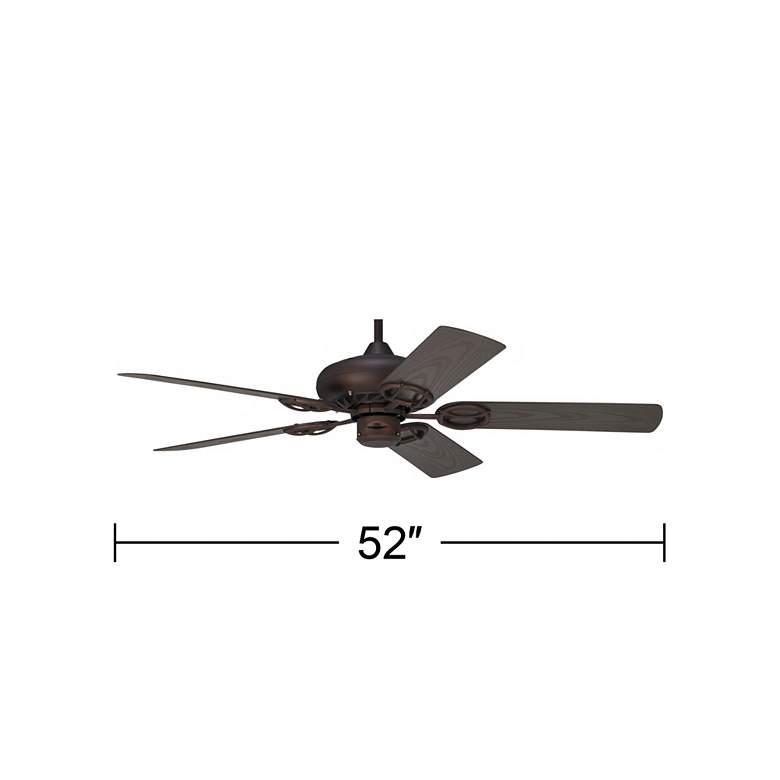 Image 5 52 inch Casa Vieja Orb Bronze Wet Location Ceiling Fan with Pull Chain more views