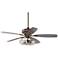 52" Casa Vieja Pacific Beach Bronze Cage Light Ceiling Fan with Remote