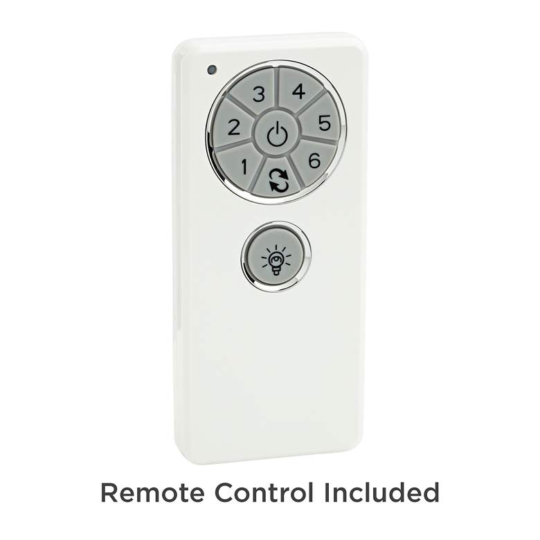 Image 5 52" Casa Vieja Plaza DC Matte Black Damp Rated Ceiling Fan with Remote more views