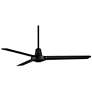 6_52" Casa Vieja Plaza DC Matte Black Damp Rated Ceiling Fan with Remote more views