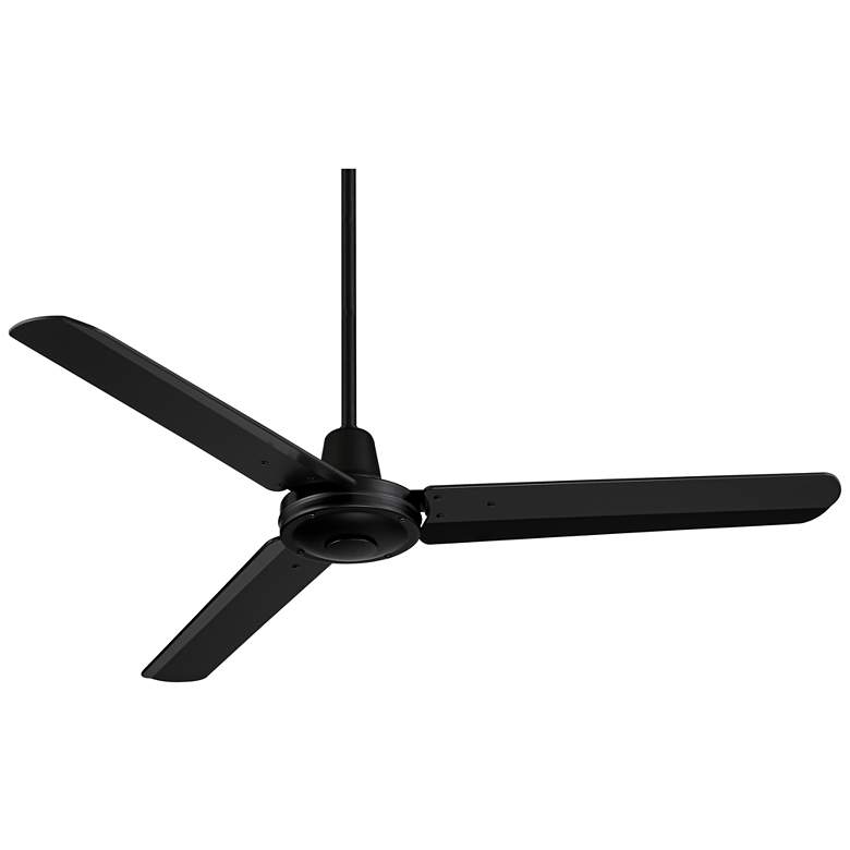 Image 7 52" Casa Vieja Plaza DC Matte Black Damp Rated Ceiling Fan with Remote more views