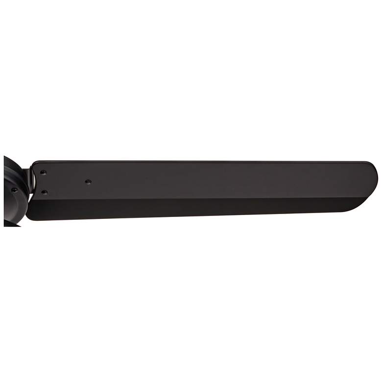 Image 4 52" Casa Vieja Plaza Matte Black Cage Damp Ceiling Fan with Remote more views