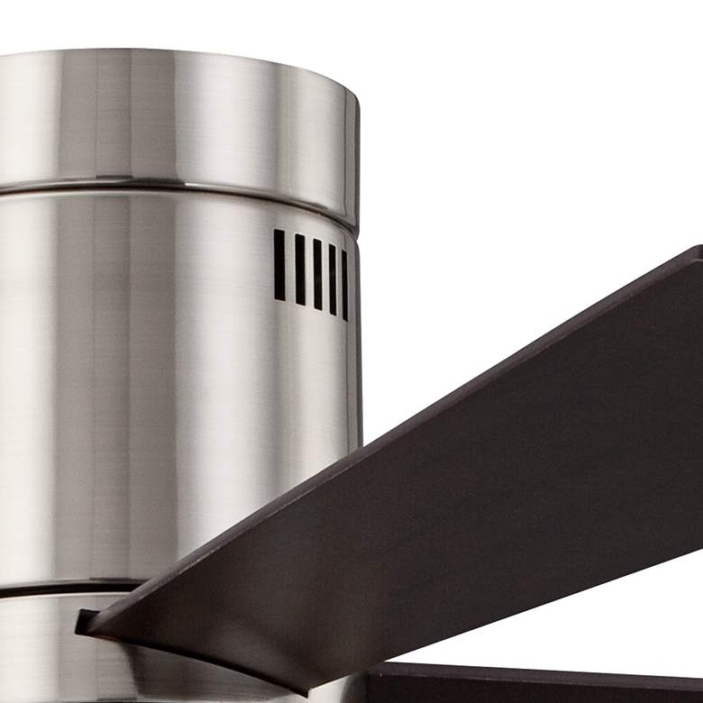 Image 5 52" Casa Vieja Revue Brushed Nickel LED Hugger Ceiling Fan with Remote more views