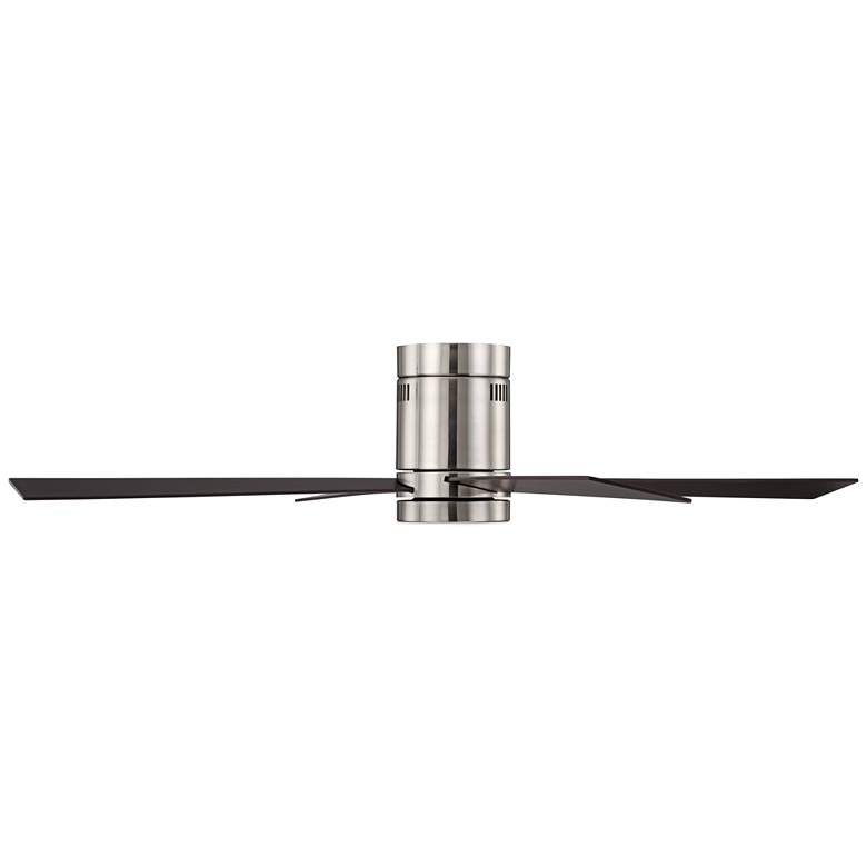 Image 7 52 inch Casa Vieja Revue Brushed Nickel LED Hugger Ceiling Fan with Remote more views