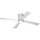 52" Casa Vieja® Revue White - LED Hugger Ceiling Fan with Remote