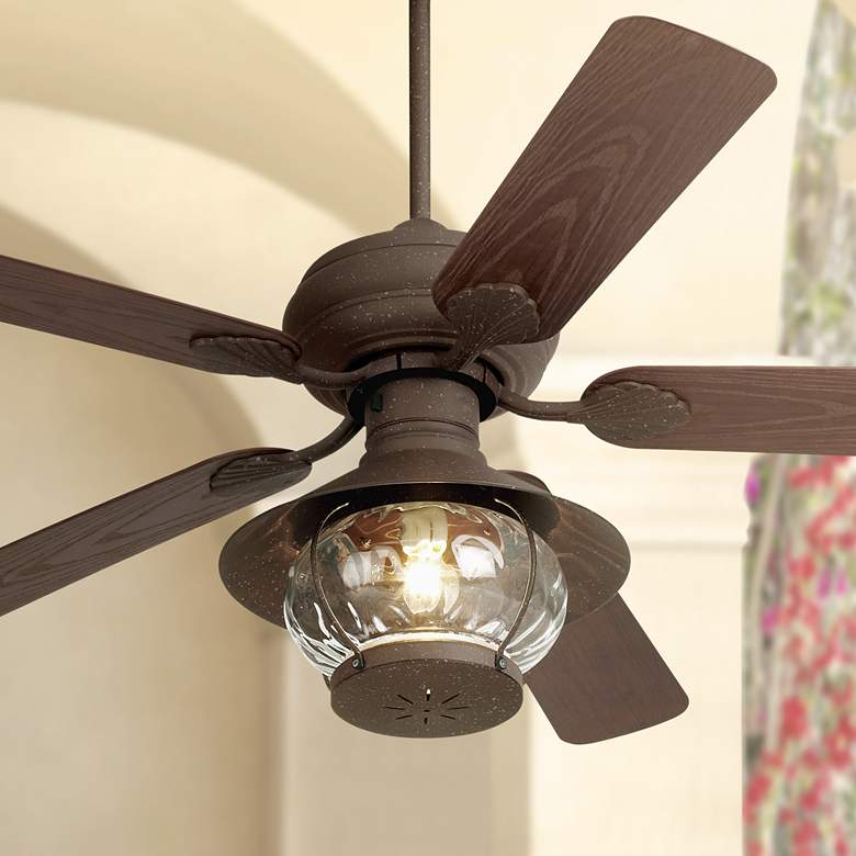 Image 1 52" Casa Vieja® Rustic Indoor/Outdoor Ceiling Fan