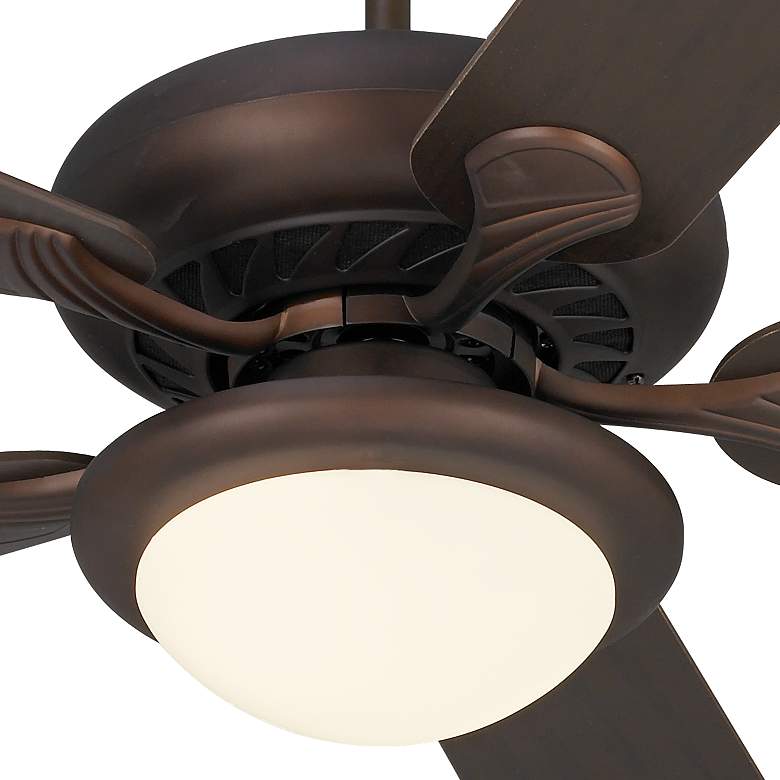 52&quot; Casa Vieja Tempra Oil Rubbed Bronze Pull Chain LED Ceiling Fan more views