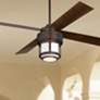 52" Casa Vieja Tercel Bronze LED Damp Rated Ceiling Fan with Remote