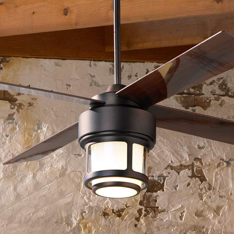 Image 1 52" Casa Vieja Tercel Oil-Brushed Bronze Outdoor Ceiling Fan